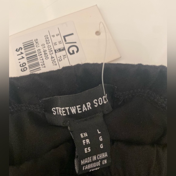 Black Ribbed Leggings - Picture 3 of 5